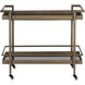 Livingston Antique Brass Bar Cart